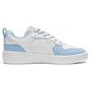 Li Ning Wheat Age Slip Resistant, Abrasion Resistant, Breathable Low top Skateboard Shoes Women's White Blue AGCT148-4