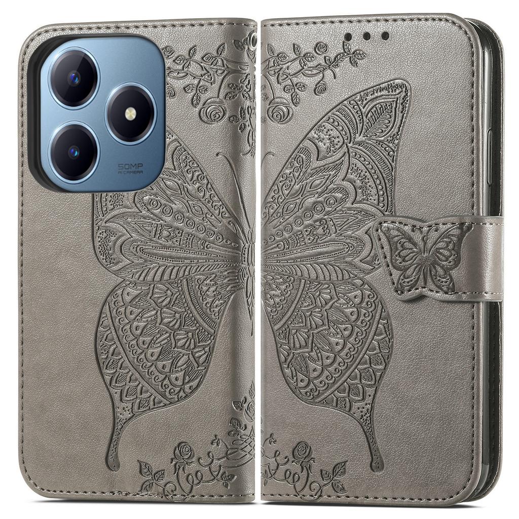 For Realme Note 60x 4G/C63 4G/C61 4G Case PU Leather Wallet Phone Cover Butterfly Pattern
