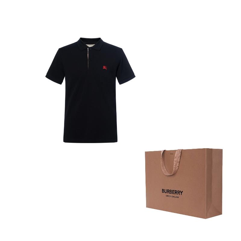 Burberry Camisa Polo Hombre Negro 80362501