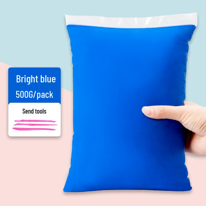 500g White Clay Play Dough for Children - DIY Craft Material for Kindergarten