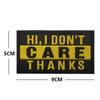 Sea Customer Outdoor 'No Pain No Gain' Motivational Embroidered Velcro Patch