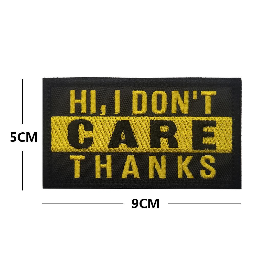 Sea Customer Outdoor 'No Pain No Gain' Motivational Embroidered Velcro Patch