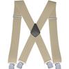 Doucharming Herren 5cm Elastische X-Form Verstellbare Hosenträger mit Metallclips