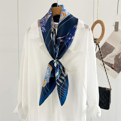 88x88cm 100% Mulberry Silk Twill Scarf Luxury Oversized Square Shawl Elegant Women's Wrap for Spring Summer