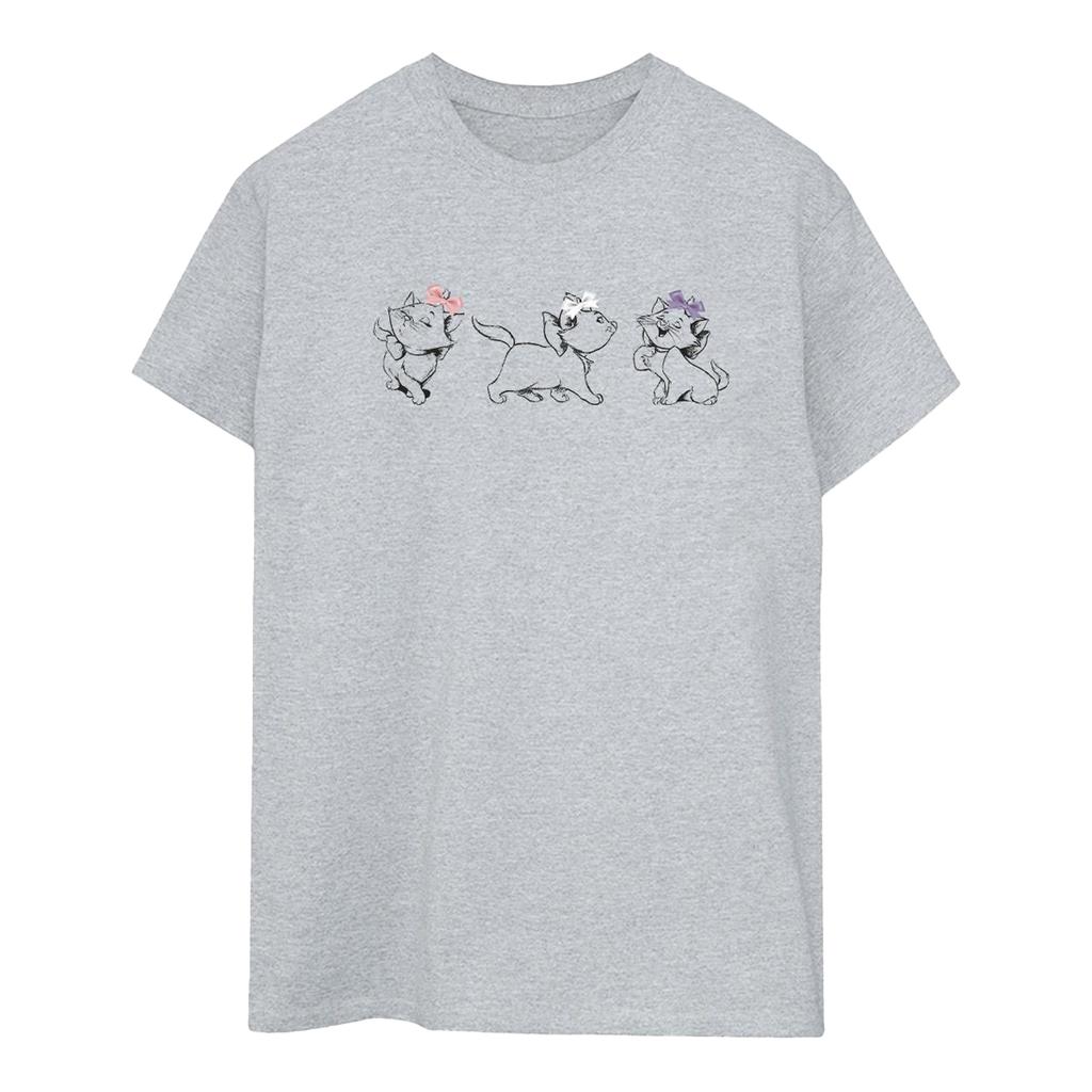 The Aristocats Womens/Ladies Marie Bow Boyfriend T-Shirt