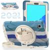 Rugged Case For Samsung Galaxy Tab A7 Lite 8.7 SM-T220 SM-T225 Hybrid Rotating Cover Anti-shock With Hand & Shoulder Strap Coque
