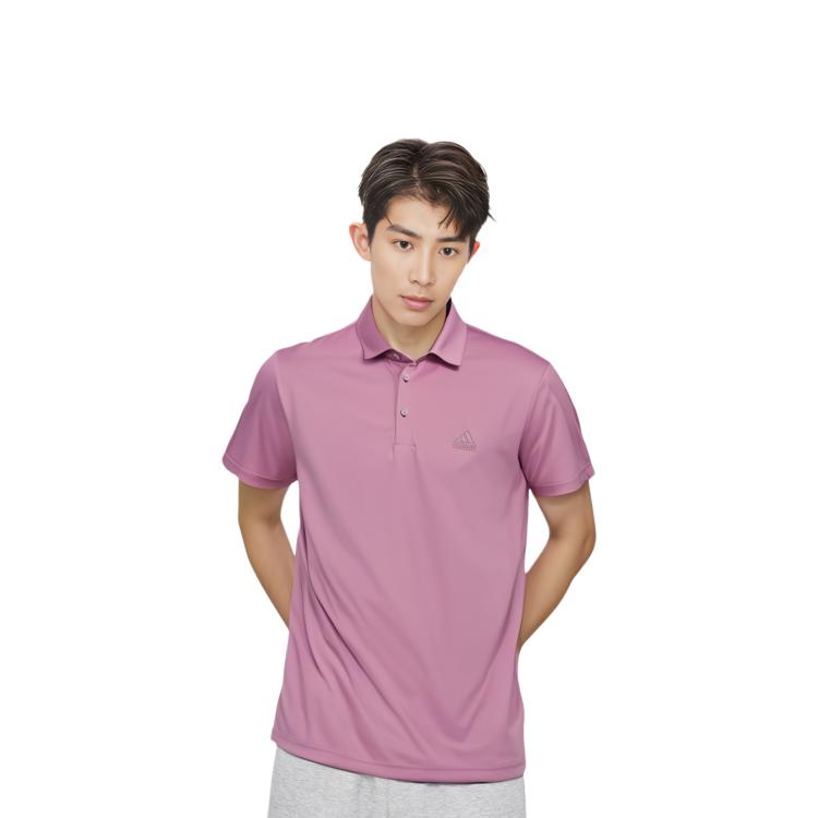 adidas COOL FEELING Polo Shirt Men's Gray Purple JD5218