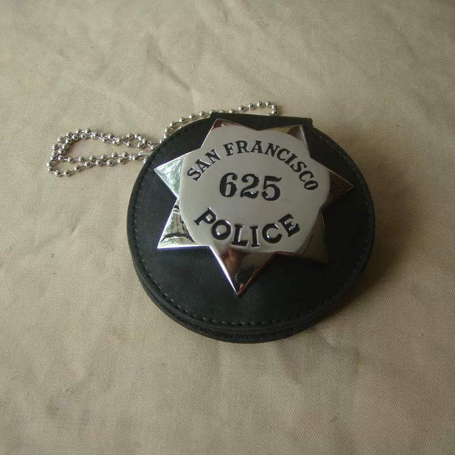 

Значок Сан-Франциско, США, Значок капитана Лас-Вегаса, Металлический значок, Значок в кожаном футляре