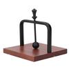 Table Napkin Holder with Lifting Ball Solid Wood Base Metal Rack Napkin Dispenser for Home Restaurant Coffee Shop Black