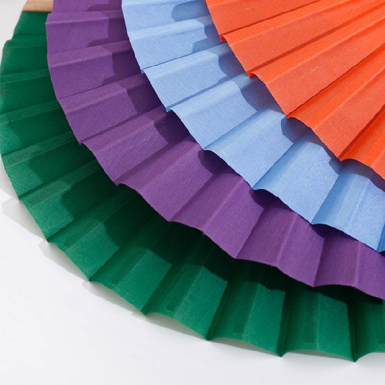 Elegant Foldable Fan With Single Color Silk Cover Practical Craftsmanship Perfect For Important Gatherings