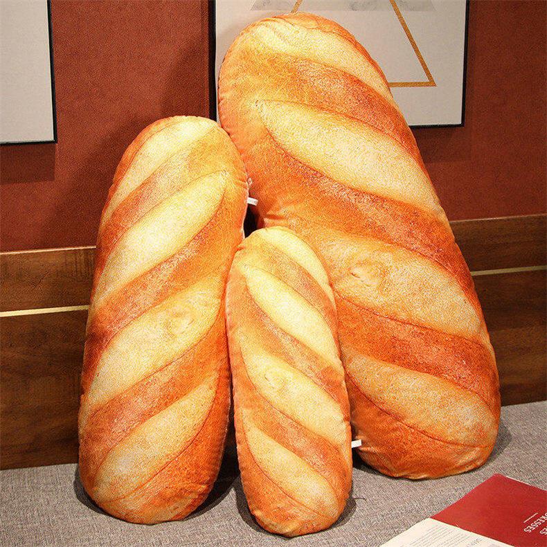 Simulations-Brotkissen - Langes Brot-Stofftier für Foto-Dekoration, Geschenk für Jungen und Mädchen