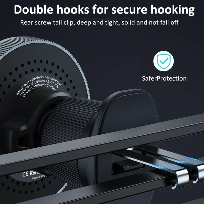 Car Phone Charging Mount for 15 14 13 Magnetic Adsorption Charging Stand Car Air Vent Mount Wireless Charging Stand