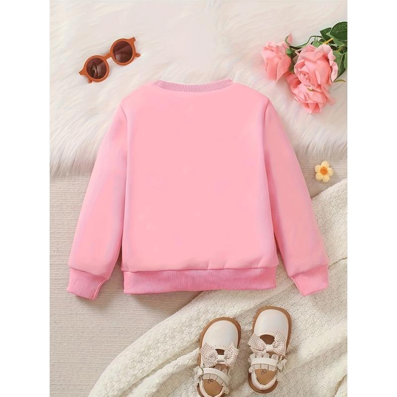 Kids Sweatshirt,A Lightweight And Comfortable Round-Neck Sweatshirt with a Strawberry Print , Suitable for Outdoor Activities ,Spring And Autumn