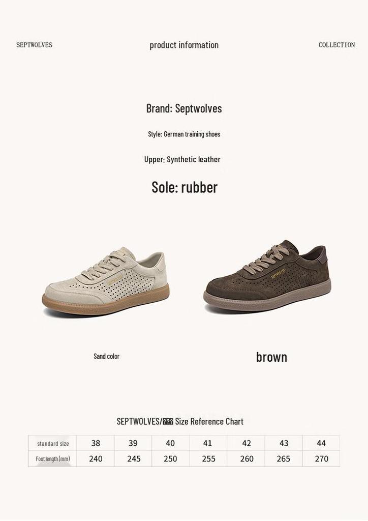 Sevenwolves Herren 2026 Sommer Perforierte Freizeit Low-Top Sneaker