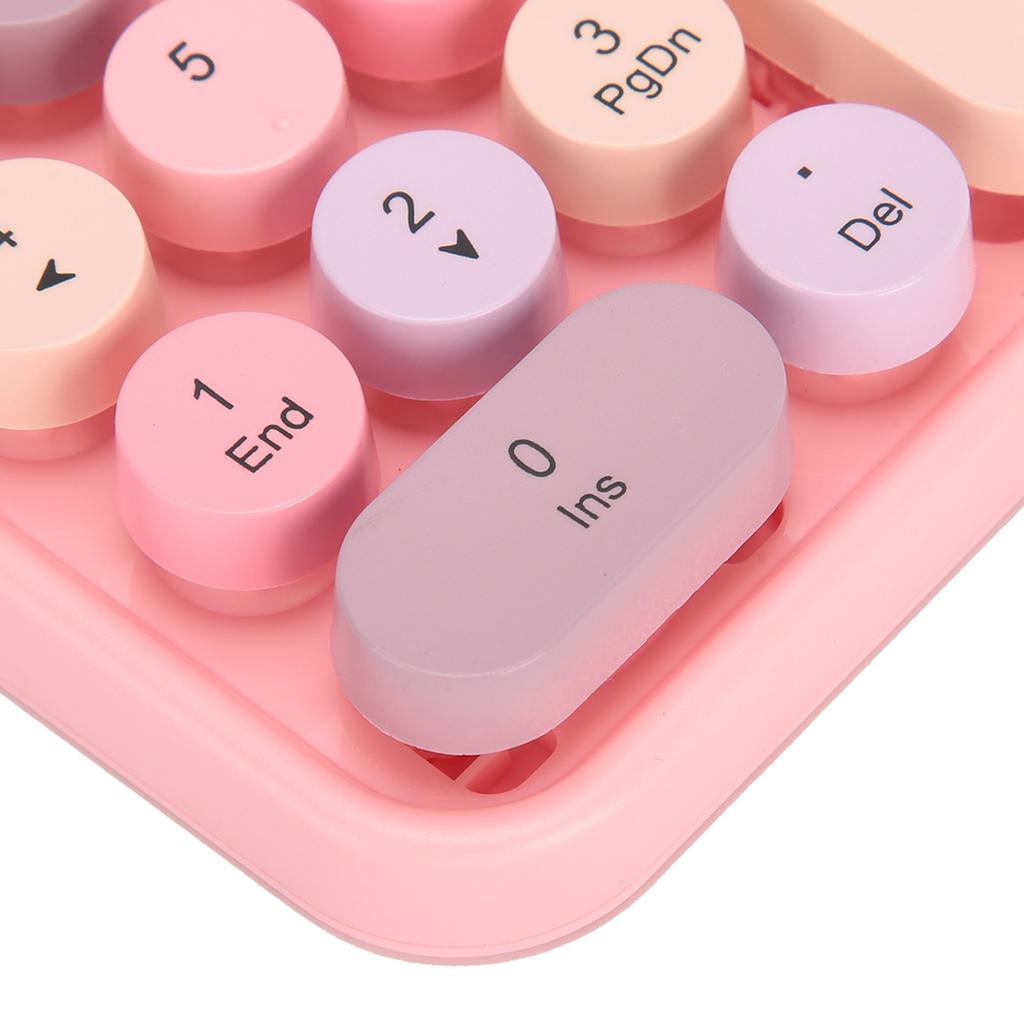 Wireless Numeric Keyboard Chocolate Keycap for Game Direction Switching AK18 2.4G