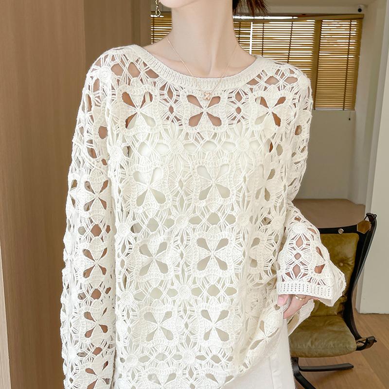 Women's Cashmere Sweater Qinghe Cashmere 30% Cashmere 70% Wool Autumn and Winter Cashmere Pullover Hand-woven Soft and Warm