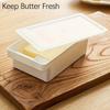 Butter & Cheese Storage Box with Cutter - Airtight Container for Freshness, Space-saving Design, Easy To Clean