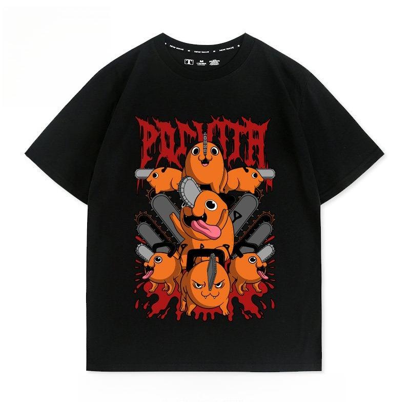 

Chainsaw Unisex Pochita Anime Printed Tshirt Unisexs and Womens Tshirt Unisexs Top Sports Tshirt 2026 Summer New Tee S