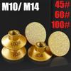 M14 M10 Diamond Brazed Flat Grinding Head Marble Stone Countertop Trimming Rough Polishing Disc Angle Grinder Abrasive Pad