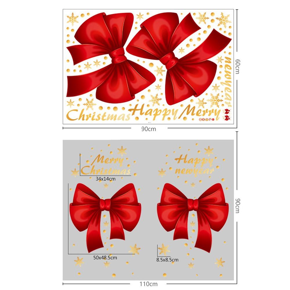 PVC Window Sticker Santa Claus Glass Sticker Fashion Xmas Decal  Shopping Mall