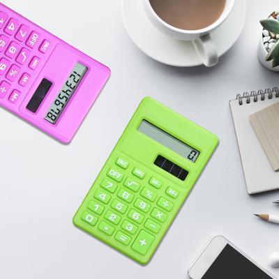 8 Haneli Taşınabilir Hesap Makinesi Güvenilir ABS Cep Boyutunda El Hesap Makinesi Ofis Malzemeleri