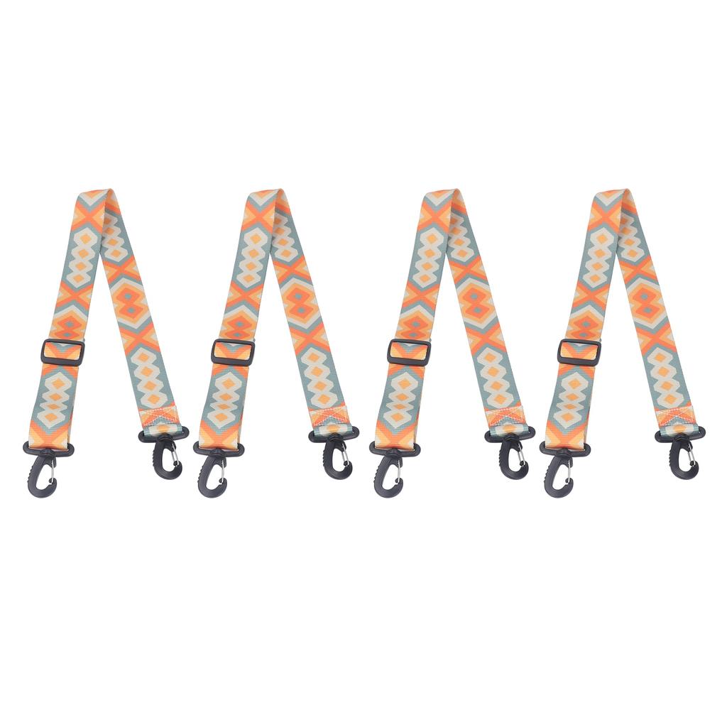 4pcs Ski and Snowboard Boot Carrier Strap Adjustable Thickened Nylon Ice Skates Shoulder Sling Blue Yellow 90cm