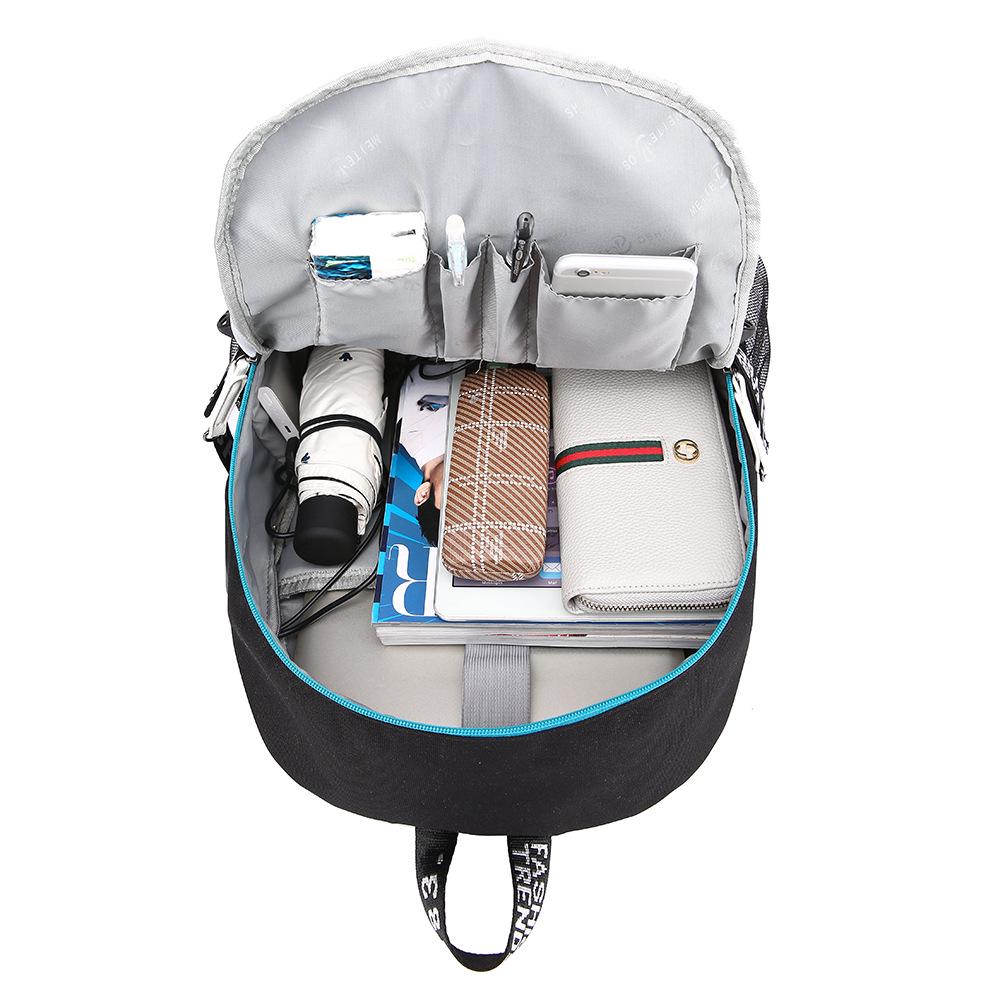 Studentská taška Anime Attack on Titan USB pánský a dámský ležérní batoh