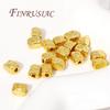 Brass Metal Beads Separators 18K Real Gold Plated Irregular Spacer Beads For Necklaces Making,DIY Jewelry Making Supplies
