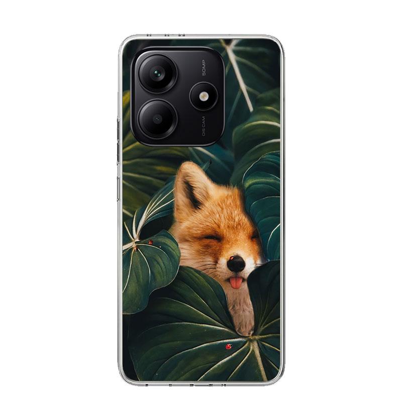 Tier Fuchs Handyhülle Für Xiaomi Redmi Note 15 14 13 12S 12 Pro Plus 11S 11E 11 11T 10S 10 Kunst Weiches Muster Cover Redmi Note 14