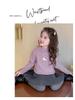 Girls' Fleece-Lined Long-Sleeve T-Shirt - Autumn/Winter Semi-High Collar Top