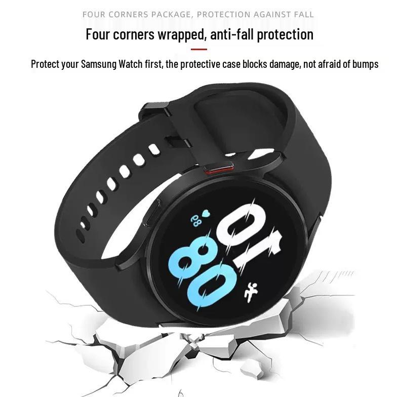 Samsung Galaxy Watch7 Full Coverage Protective Case with Integrated Screen Film