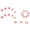 Wear nail short removable finished product, no carving and grinding, nail patch powder through flowers, girl cute and white