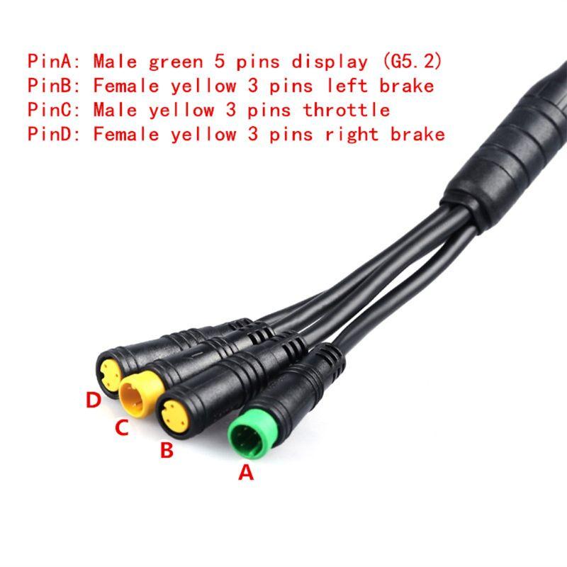Câble Moteur étanche Pour Vélo électrique – 1T2/1T4/1T5 – Accessoire De Conversion