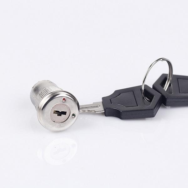 Knapplås PÅ-AV-terminaler Switch Rostfri Stell + 2 nycklar