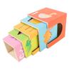 Wooden Stacking Box Toy Animals Colors Cognition Nesting Blocks for Kids Early Education Parent Chil