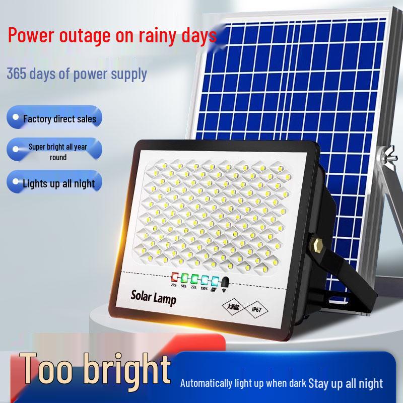Waterproof Outdoor Solar Lamp - Super Bright Garden Light for Household and Stall Display