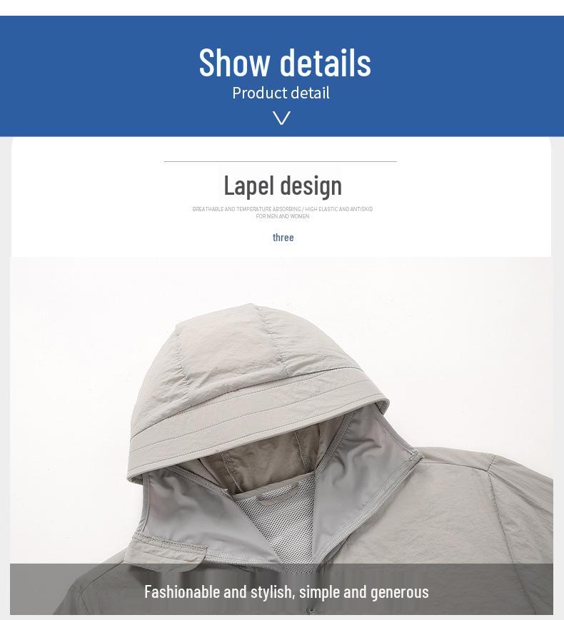 Couple's Lightweight Summer Cooling Air-Conditioned Sunscreen Jacket.