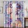Chinese Shanghai City Girl Cheongsam Opera Window Curtains Kids Bedroom Living Room Hall Treatments Kitchen Decor Drape Blinds