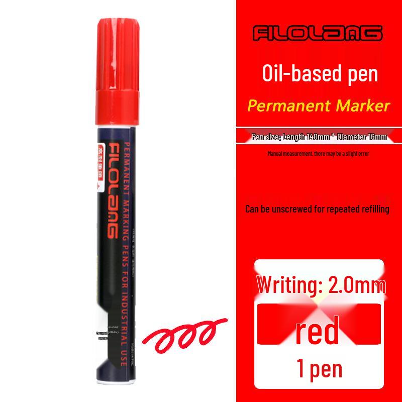 Feloran MK-79 Oil-Based Quick-Dry Industrial Waterproof High-Temperature Round/Oblique Tip Marker