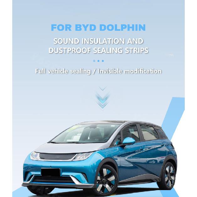 Sound Insulation Dustproof Sealing Strips For BYD Dolphin Rubber Hood Trunk Car Door A B Pillar Wear - Resistant Sealing Cotton Heat Shields 2