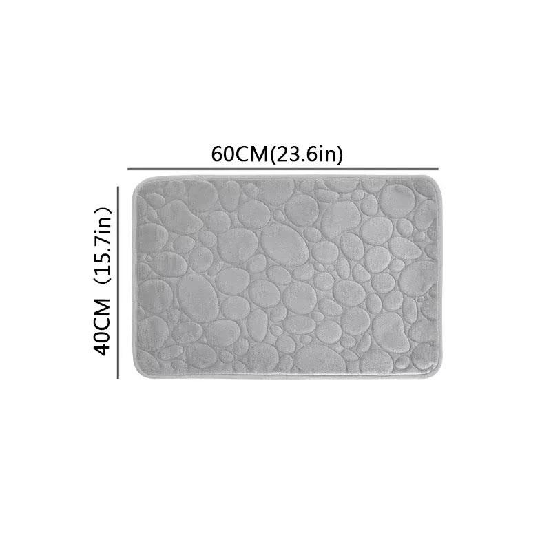 Ultra-Soft Coral Fleece Bathroom Mat,Machine Washable,Thick Coral Fleece, Low Pile, Rectangular, Suitable for Bathroom Entrance.