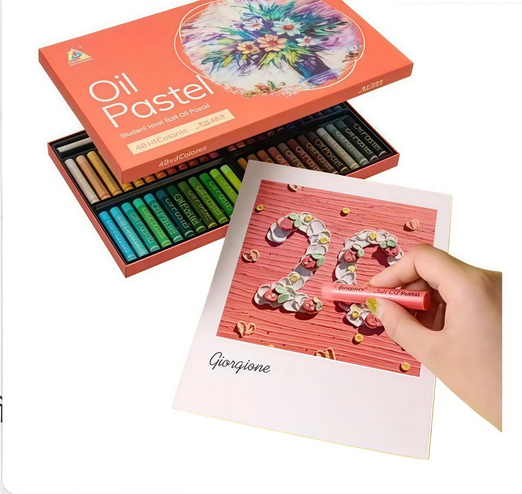 Artist Soft Oil Pastel Set 24/36/48 Colors Professional Painting Drawing Graffiti Art Crayons Washable Non Toxic Oil Paint Stick