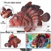Çocuklar İçin Okyanus Hayvanları Stres Giderici Sıkma Oyuncakları - Yengeç, Ahtapot, Köpekbalığı, Balon Balığı, Dunkleosteus Modelleri