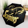 1pc Scorpion Logo Automatic Umbrella | Portable Foldable 8-Rib Manual Open, Casual Accessory, Durable Canopy Yy250905027