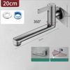 Extended Faucet Cold Kitchen Sink Faucet Kitchen Cleaning 304 Stainless Steel Cleaning Tap Easy Operation Flexible Rotation