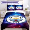 Set Copripiumino Stampato Manchester City F.C. – include 1 copripiumino e 2 federe coordinate Decorazione per camera da letto Regali di Natale