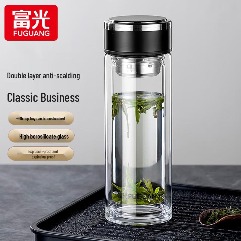 Fuguang Double Wall Borosilicate Glass Tea & Drinking Cup