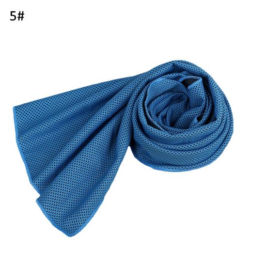 Summer Solid Color Mesh Cooling Towel Sports Running Jogging Outdoor Gym Cooler