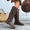 Fashion 2025 Trendy Boots Autumn/Winter Long Boots Mid Length Knight Boots Warm and Thin Women's Shoes