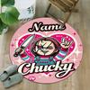 Customizable C-Chucky1 Round Non-Slip Carpet - Ideal for Garden, Picnic, Office, Perfect for Decoration, Suitable For All Seasons